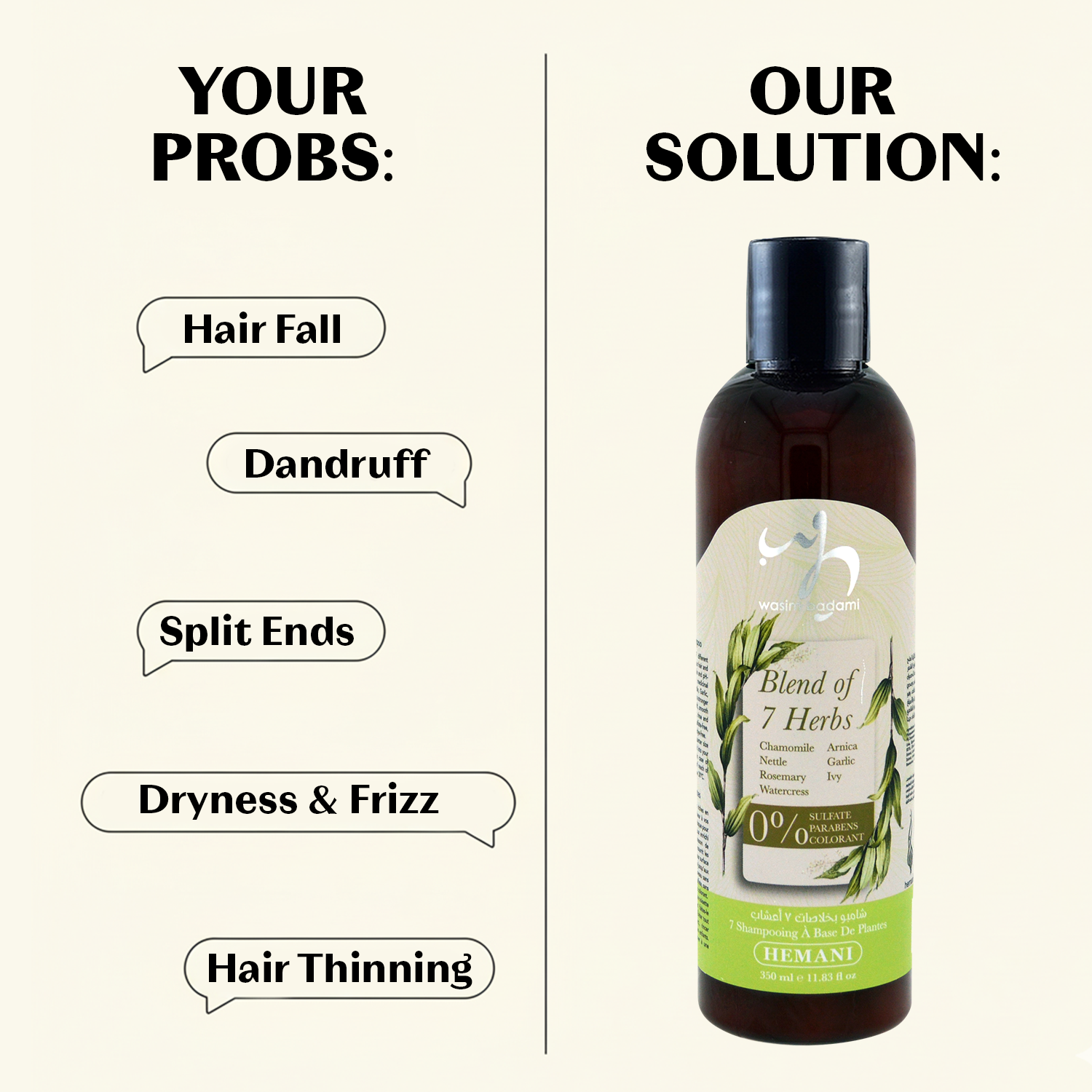 Blend of 7 Herbs Shampoo 350ml