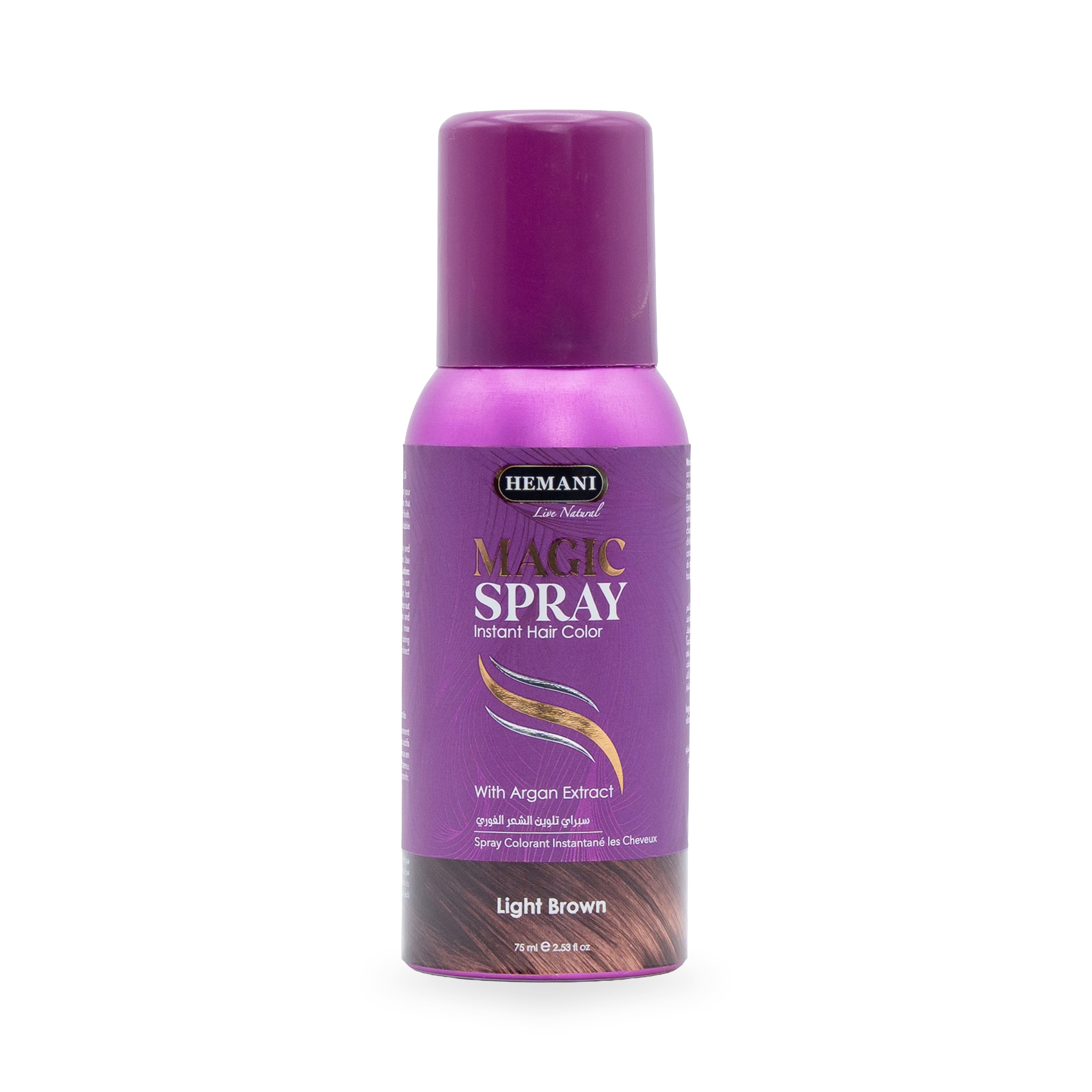 Magic Spray Instant Hair Color - Light Brown