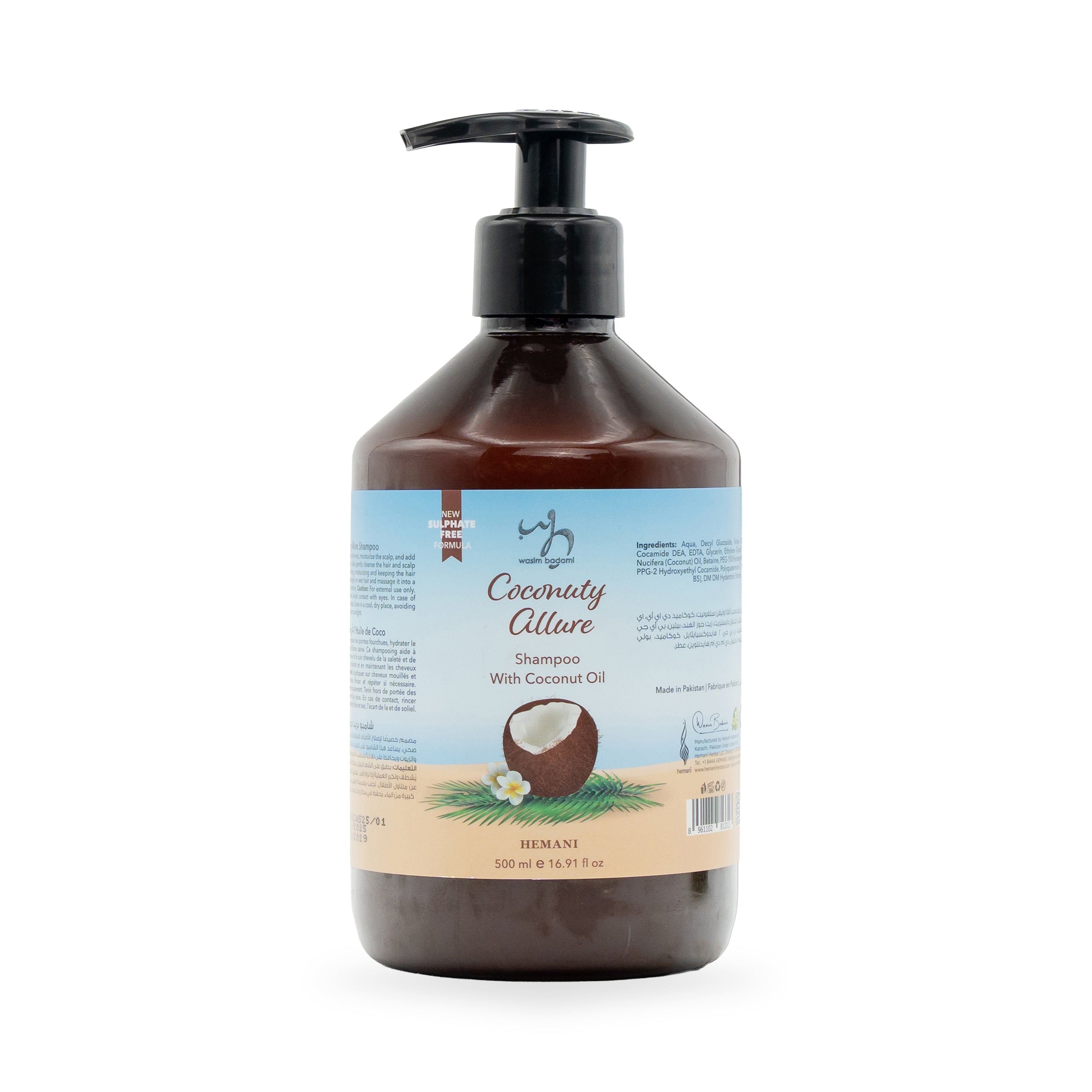 Coconuty Allure With Coconut Oil Sulphate Free Shampoo 500ml