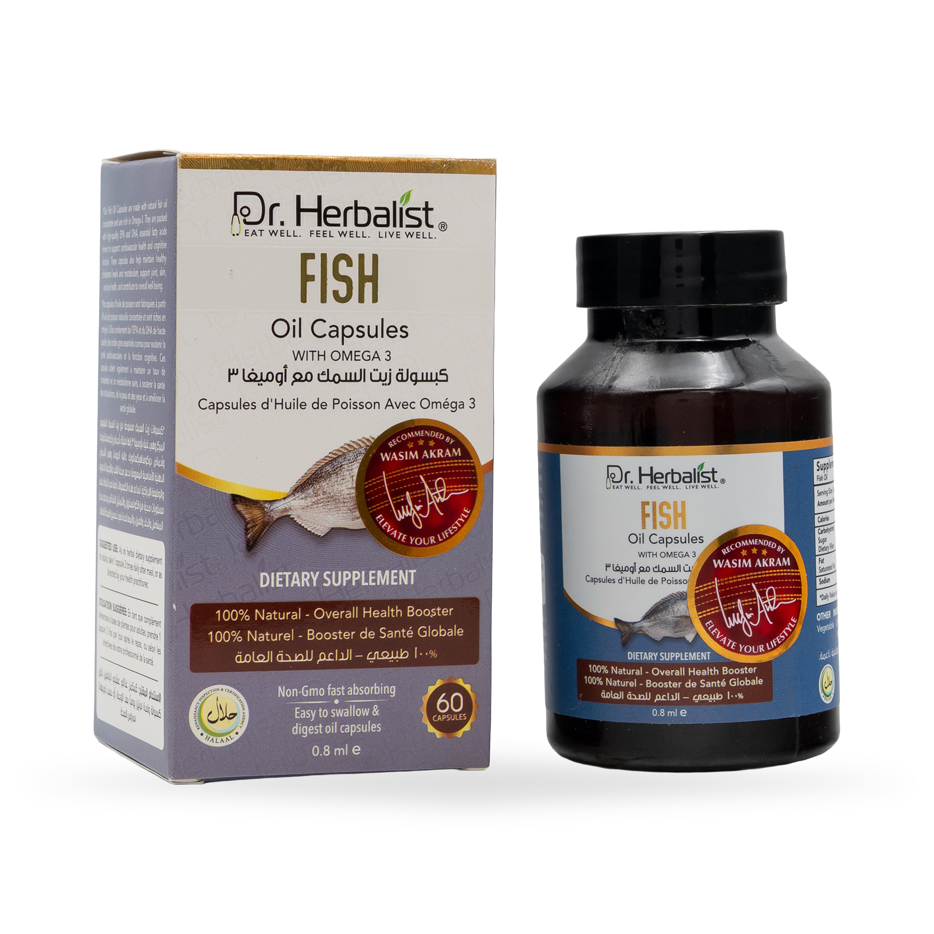Dr. Herbalist Fish Oil Capsules With Omega-3