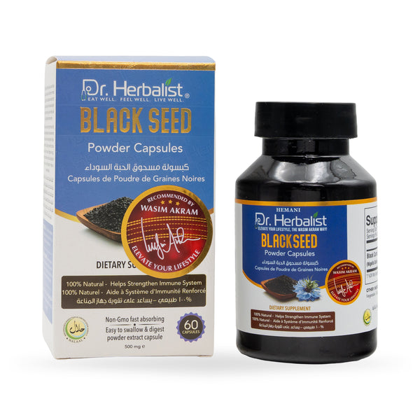 Dr. Herbalist Black Seed Powder Capsules 500mg