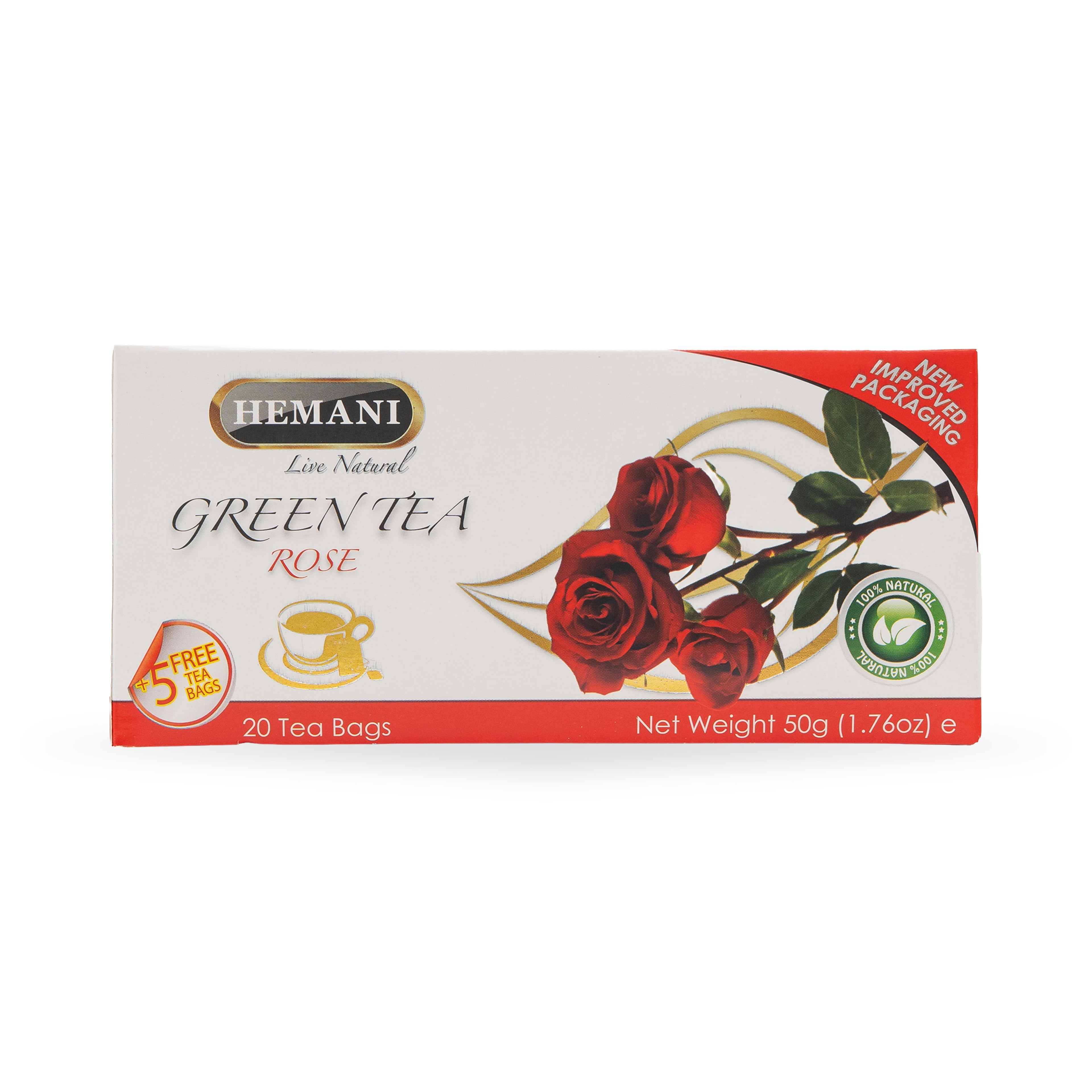 Rose Green Tea - 20 Tea Bags