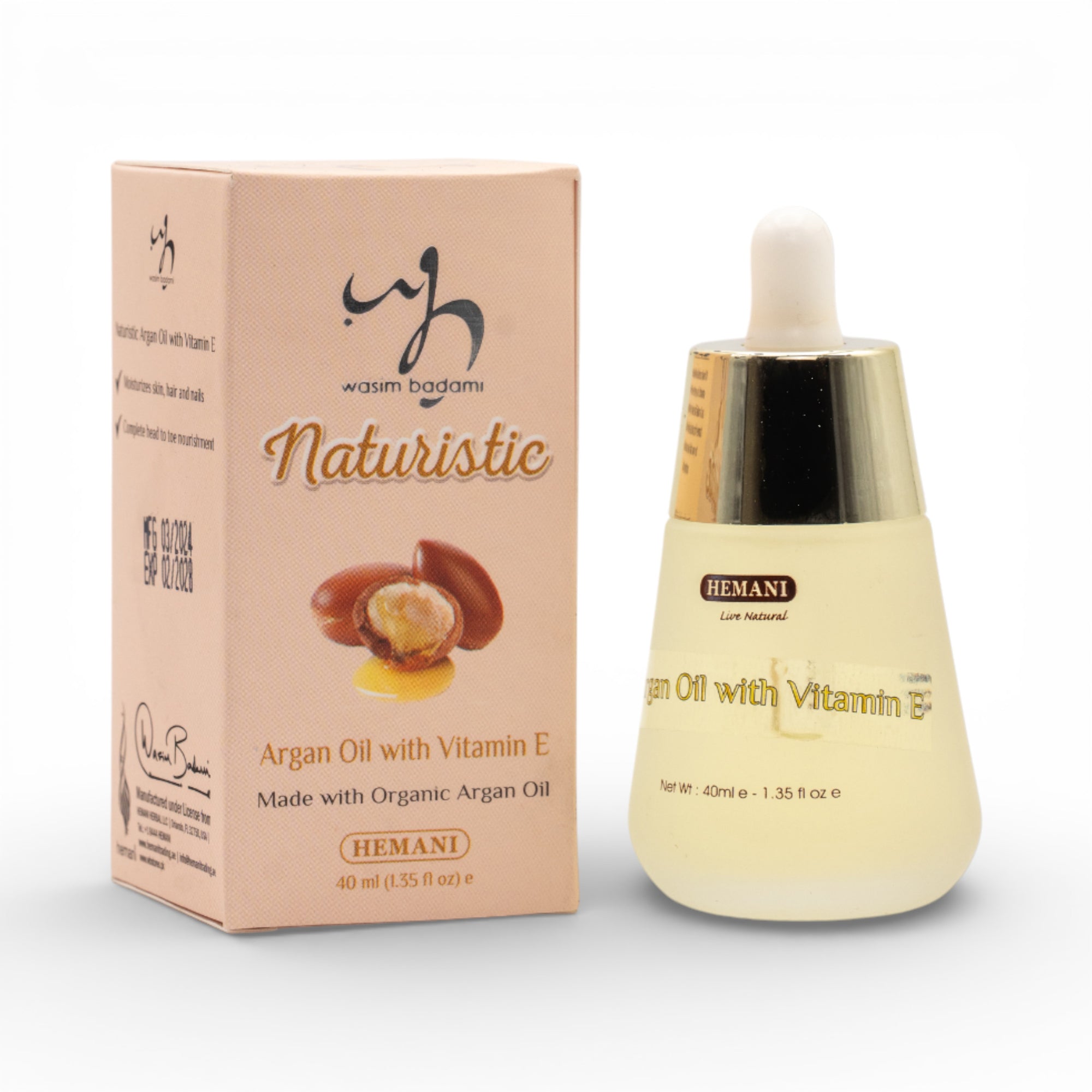 Naturistic - Organic Argan Oil with Vitamin E