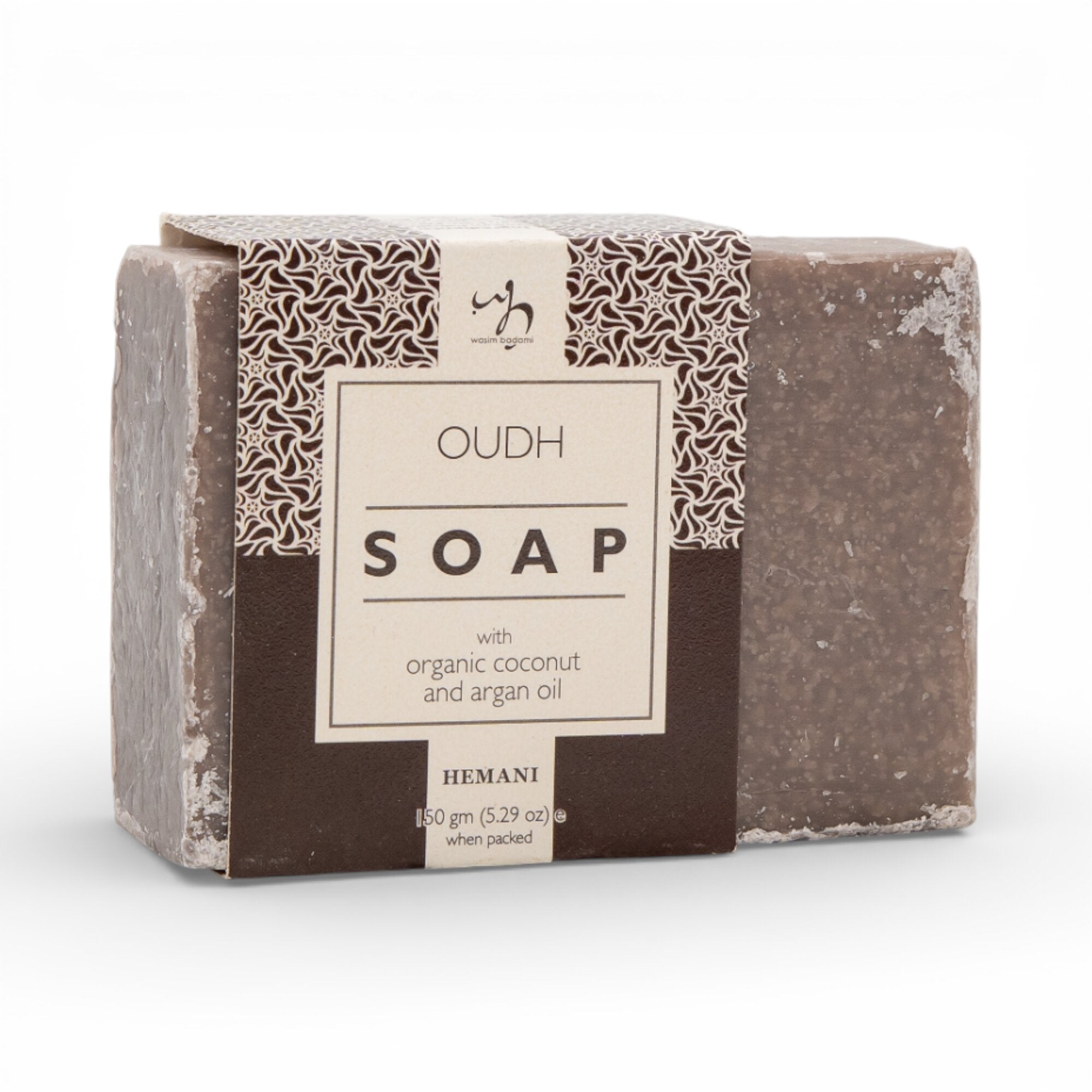 صابون بزيت الأرغان العضوي وزيت جوز الهند - عود