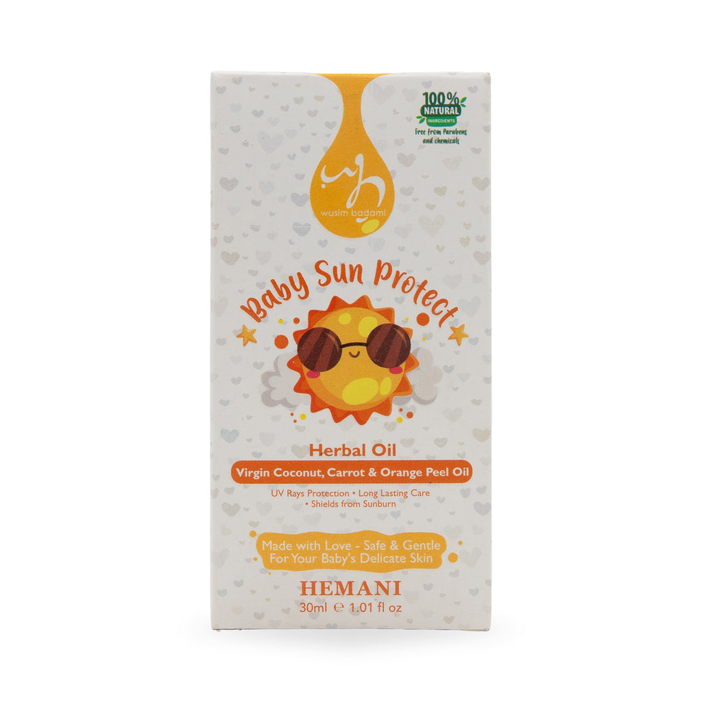زيت عشبي للأطفال - واقي من الشمس