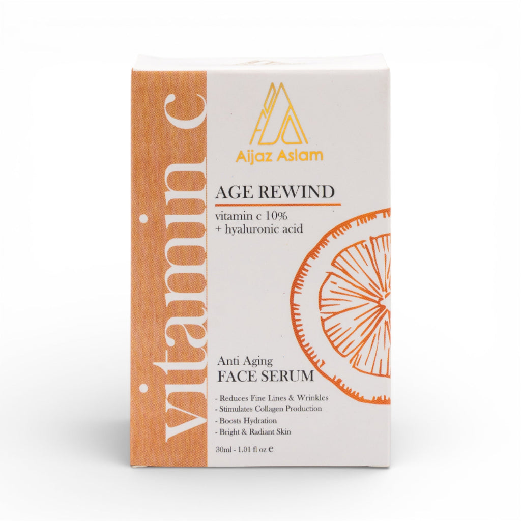Age Rewind - Face Serum with 10% Vitamin C & Hyaluronic Acid | Aijaz Aslam