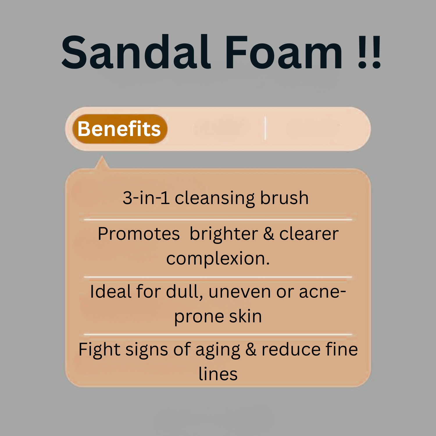 غسول الوجه الرغوي المضاد للتجاعيد برائحة الصندل 150 مل