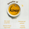 مرطبان ملعقة من العسل النقي