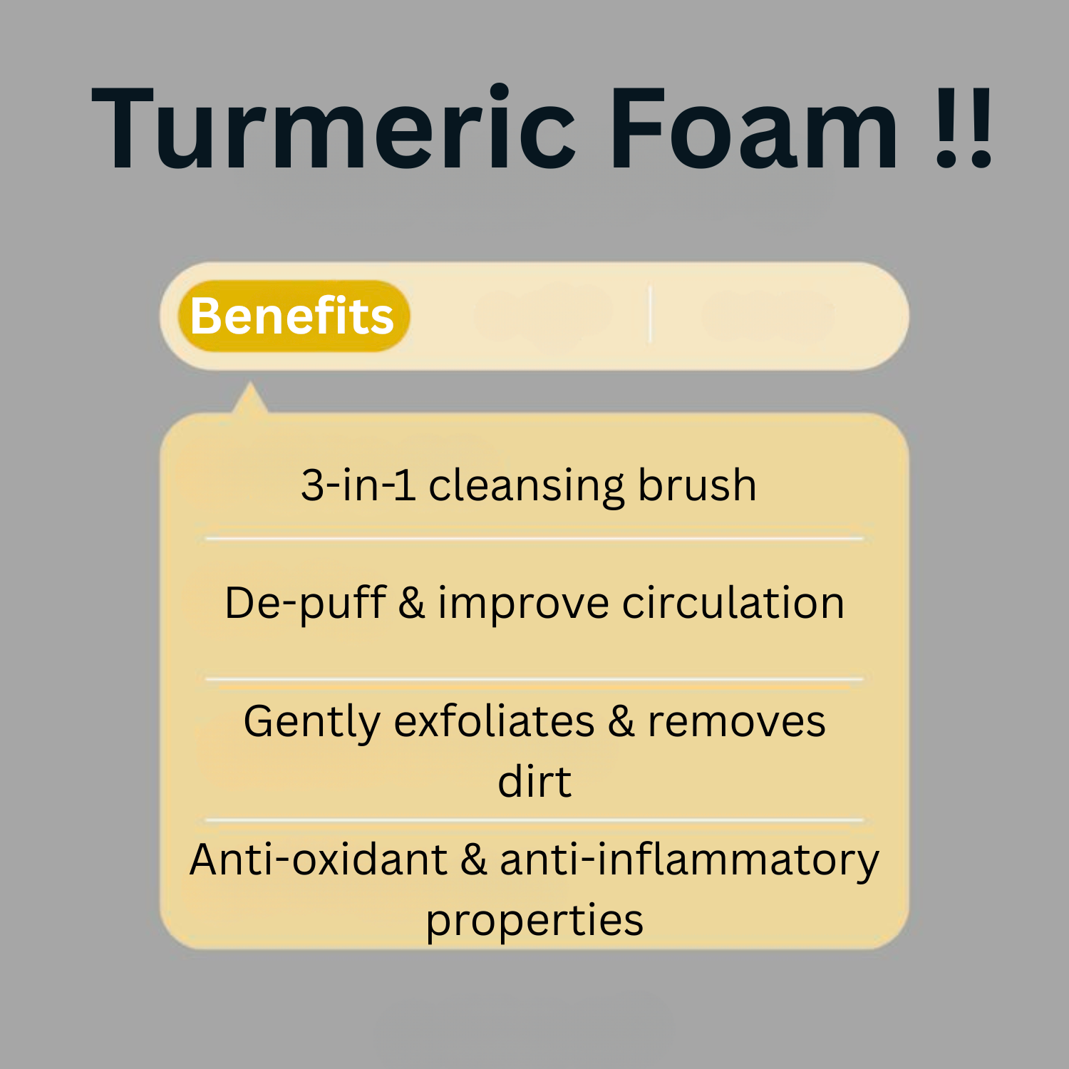 Purifying Turmeric Foaming Face Wash 150ml