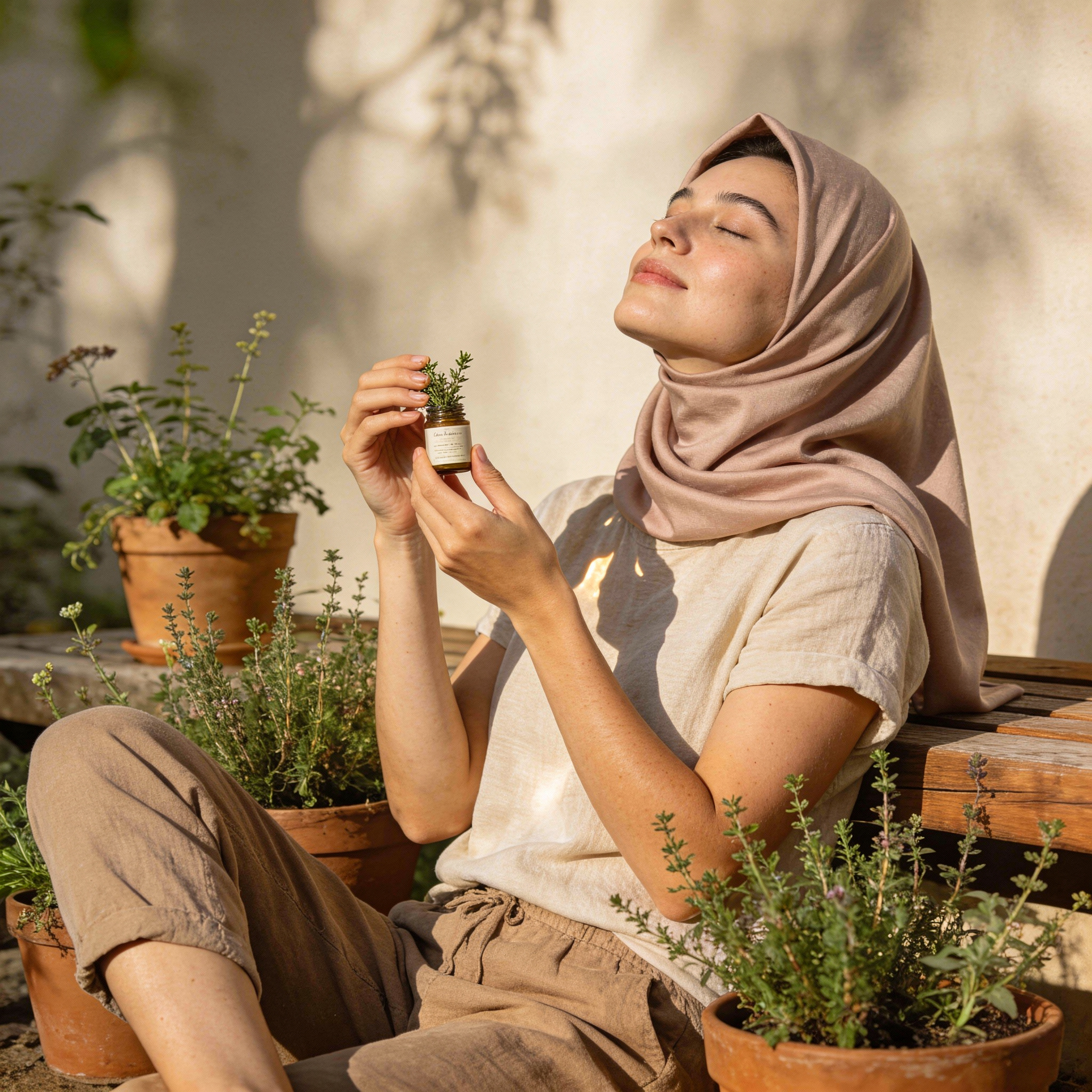 Mother and daughter doing yoga together happily