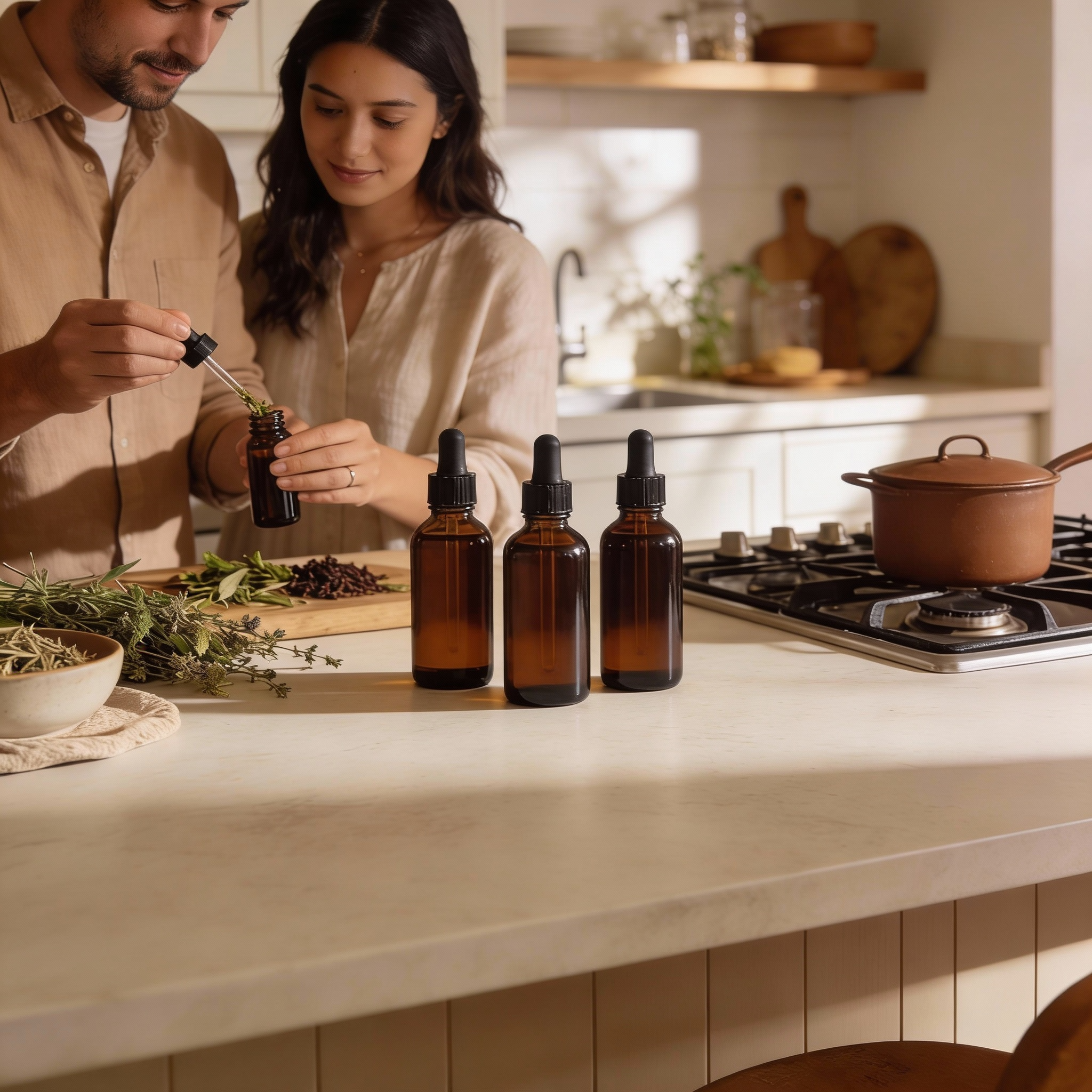 Mother and daughter doing yoga together happily