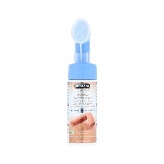 Anti Wrinkle Sandal Foaming Face Wash with Silicon Brush 150ml | Shop Skincare | Hemani Herbal