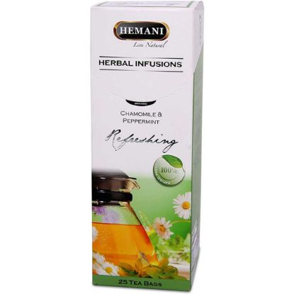 Picture of Herbal Tea Infusions - Refreshing Chamomile & Peppermint (25 Tea Bags)