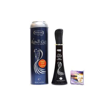 Hemani Herbal Hair Oil - Zait Al Hayee 250ml (with free soap inside)