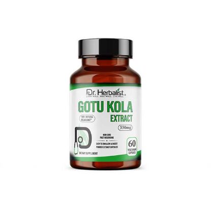 Gotu Kola 550mg Dietary Supplement - Powder Extract Capsule | Dr Herbalist | HEMANI	