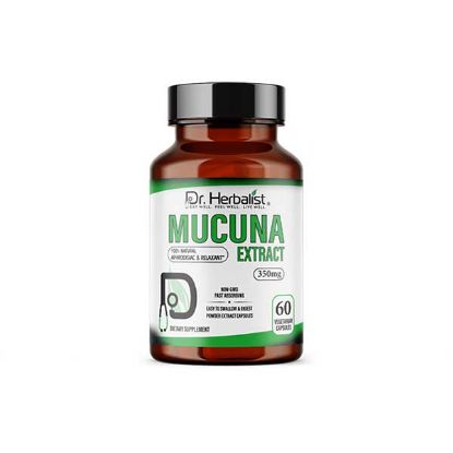 Mucune 350mg Dietary Supplement - Powder Extract Capsule | Dr Herbalist | HEMANI	