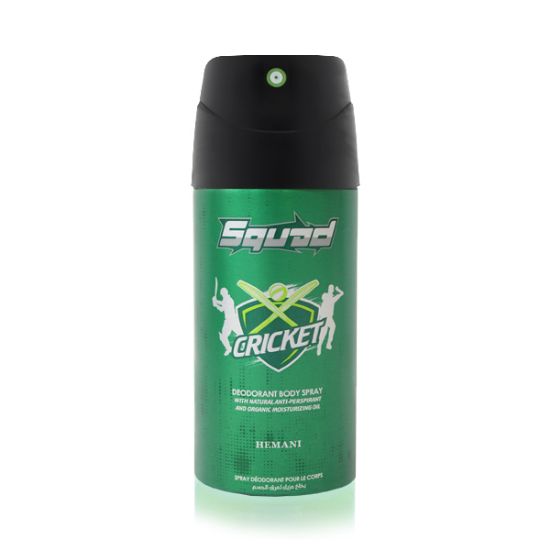 Cricket Squad Performance Deodorant Body Spray 150 ml | Best Deodorant for Men & Women | SQUAD by Hemani Fragrances