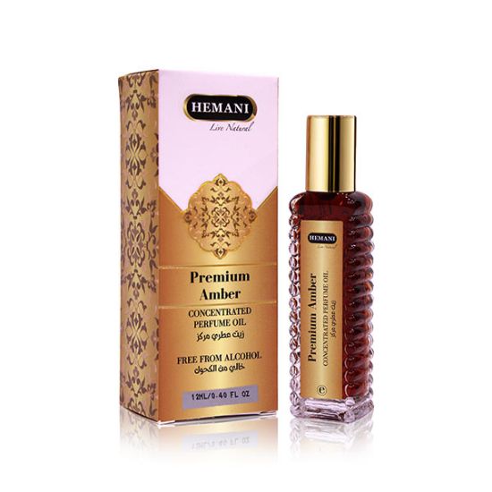 Premium Amber - Concentrated Perfume Oil | Hemani Herbals 