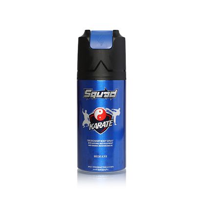 Karate Squad Performance Deodorant Body Spray - 150 ml | Squad by Hemani Fragrances	